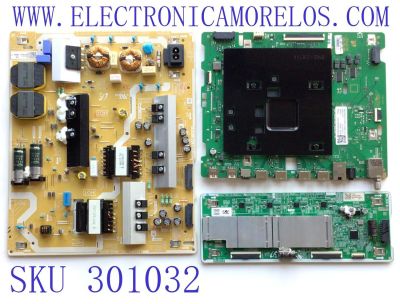 KIT DE TARJETAS PARA TV SAMSUNG / MAIN BN94-16906U / BN41-02902A / BN97-18270L / FUENTE BN4401051A / L558NA_THS / BN44-01051A / LED DRIVER BN4401046B / L558NC_TS / BN44-01046B / PANEL CY-TA055FKEV1H / DISPLAY HV550QUB-S5B / MODELO QN55Q80AAFXZA BA01	
